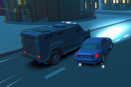 3D Night City: 2 Player Racing