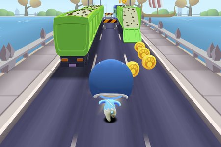 Blue Mushroom: Cat Run