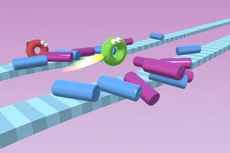 Bouncy Blob Race: Obstacle Course