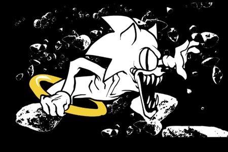 FNF VS Black and White Sonic.EXE