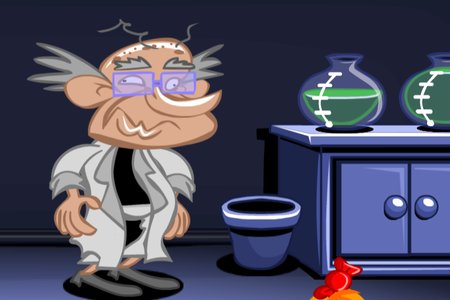 Monkey GO Happy: Stage 443 — Crazy Scientist