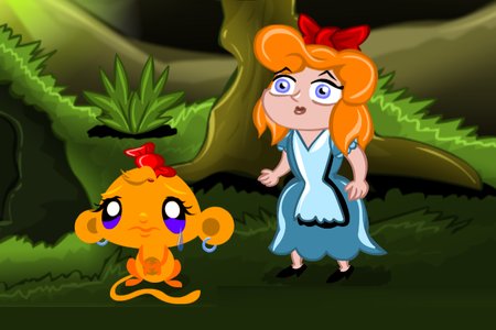 Monkey GO Happy: Stage 451 — Alice in Hitchhiker's Galaxy