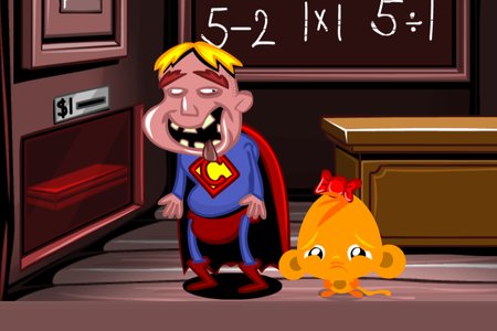 Monkey GO Happy: Stage 467 — WonderingGirl, BatBoy and CrazyMan