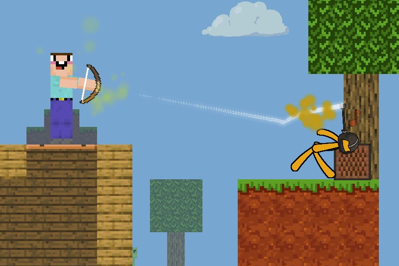 Noob Archer VS Stickman Zombies