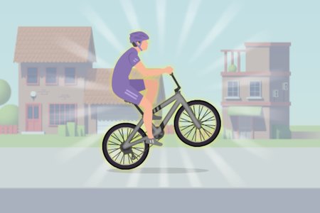 Wheelie Biker